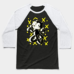 Felix the Cat From Sketch to Silver Screen Delight Baseball T-Shirt